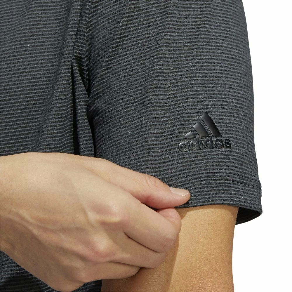 ADIDAS 2022 OTTOMAN STRIPE PRIMEGREEN POLO SHIRT - Black 5 ADIDAS 2022 OTTOMAN STRIPE PRIMEGREEN POLO SHIRT - Black - Image 3