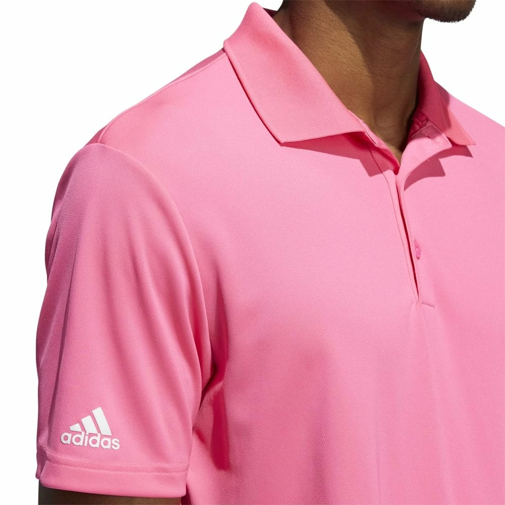 ADIDAS 2022 Performance Primegreen Polo Shirt - Solar Pink 5 ADIDAS 2022 Performance Primegreen Polo Shirt - Solar Pink - Image 3