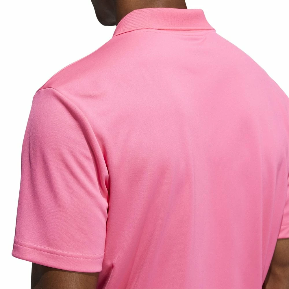 ADIDAS 2022 Performance Primegreen Polo Shirt - Solar Pink 6 ADIDAS 2022 Performance Primegreen Polo Shirt - Solar Pink - Image 4