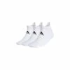 ADIDAS 3 PK ANKLE Socks - WHITE -Clubs Shop adidas 3 pk ankle socks white p5845 10771 image