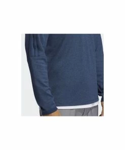 ADIDAS 3 Stripe 1/4 Zip Layering Top - Crew Navy Mel -Clubs Shop adidas 3 stripe 1 4 zip layering top crew navy mel p4228 7884 image