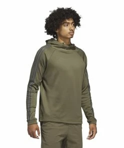 ADIDAS 3-Stripes COLD.RDY Hoodie - Olive Strata -Clubs Shop adidas 3 stripes cold rdy hoodie olive strata p13182 29668 image