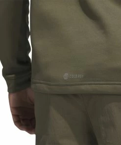 ADIDAS 3-Stripes COLD.RDY Hoodie - Olive Strata -Clubs Shop adidas 3 stripes cold rdy hoodie olive strata p13182 29669 image