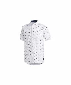 ADIDAS Adicross Stretch Woven Button Down Shirt - White