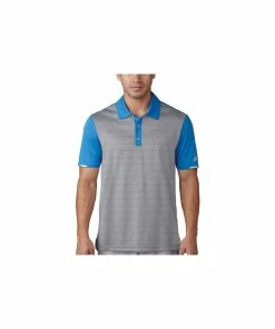 ADIDAS Climachill Tri Geo Print Polo - Blast Blue