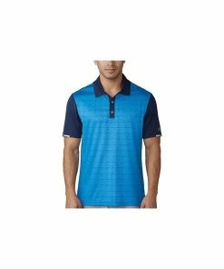 ADIDAS Climachill Tri Geo Print Polo - Dark Slate