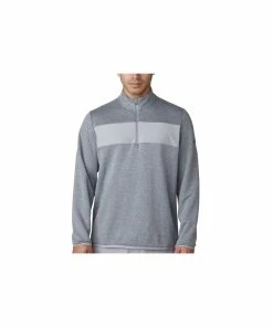 ADIDAS Club Performance 1/4 Zip Layer - Mid Grey Heather