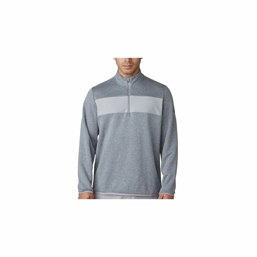 ADIDAS Club Performance 1/4 Zip Layer - Mid Grey Heather 3 ADIDAS Club Performance 1/4 Zip Layer - Mid Grey Heather