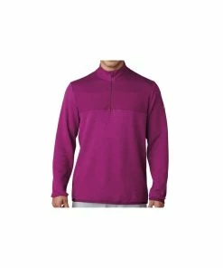 ADIDAS Club Performance 1/4 Zip Layer - Mulberry Heather