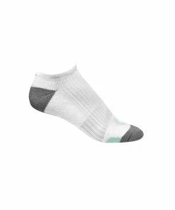 ADIDAS Comfort Low Womens Golf Sock - White/Mint - 6.5-8.5