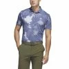 ADIDAS Flower Mesh Golf Polo Shirt - White