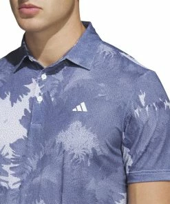 ADIDAS Flower Mesh Golf Polo Shirt - White -Clubs Shop adidas flower mesh golf polo shirt white p13190 29709 image