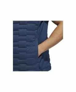 ADIDAS Frostguard Full-Zip Padded Vest - Crew Navy -Clubs Shop adidas frostguard full zip padded vest crew navy p7099 13825 image