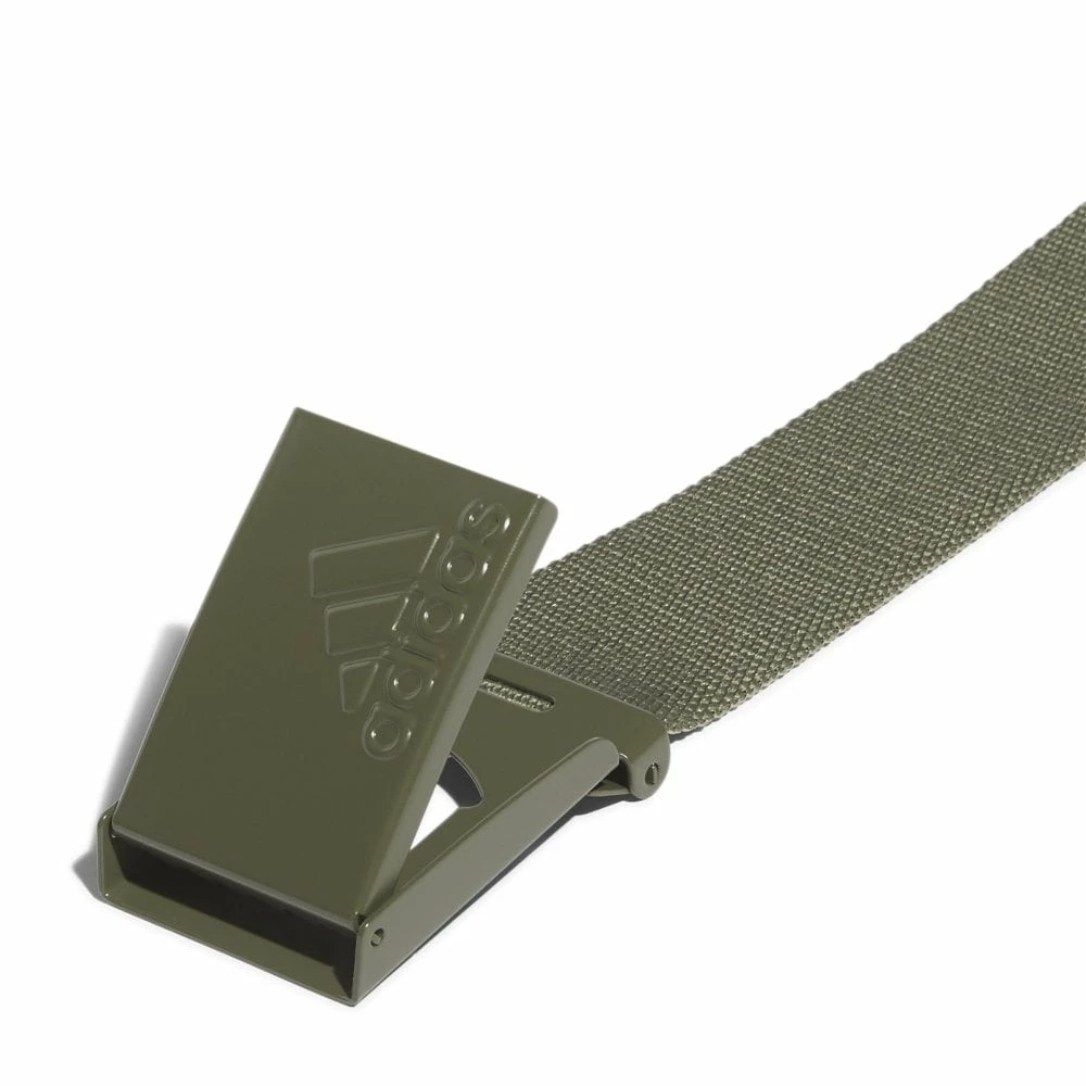 ADIDAS Golf Reversible Web Belt - Olive Strata - OSFM 4 ADIDAS Golf Reversible Web Belt - Olive Strata - OSFM - Image 2