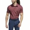 ADIDAS Jacquard Polo Shirt - Quiet Crimson -Clubs Shop adidas jacquard polo shirt quiet crimson p11410 24286 image