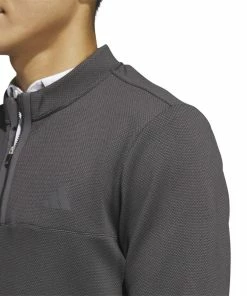 ADIDAS Microdot 1/4-Zip Golf Sweatshirt - Black 10 ADIDAS Microdot 1/4-Zip Golf Sweatshirt - Black -Clubs Shop adidas microdot 1 4 zip golf sweatshirt black p13286 30021 image