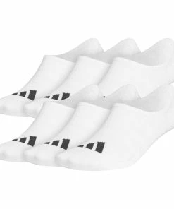 ADIDAS No-Show Socks 6 Pairs - White