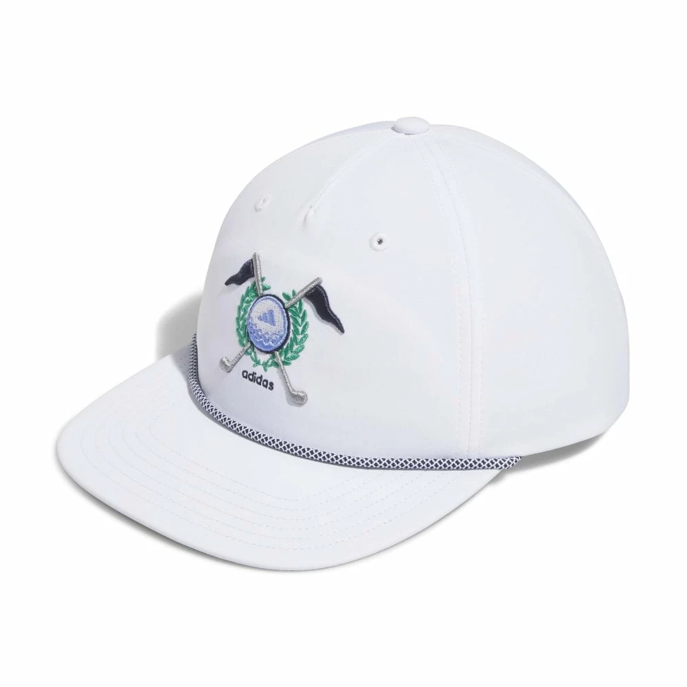 ADIDAS Retro Five-Panel Cap - White - OSFM 3 ADIDAS Retro Five-Panel Cap - White - OSFM