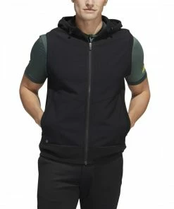 ADIDAS Statement Full-Zip Hooded Vest - Black