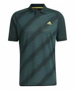ADIDAS Statement Print Polo Shirt - Shadow Green