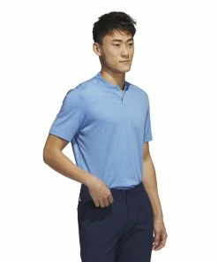 ADIDAS Textured Stripe Polo Shirt - Blue Fusion -Clubs Shop adidas textured stripe polo shirt blue fusion p13185 29683 image