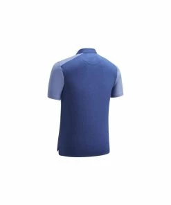 Callaway 1/4 ZIP BLOCK POLO - MEDIVAL BLUE