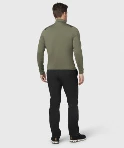 Callaway 1/4 ZIP CAMO PRINT PULL OVER - BLACK LICHEN -Clubs Shop callaway 1 4 zip camo print pull over black lichen p11610 24909 image