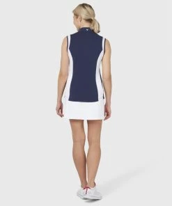 Callaway 2022 Ladies COLOURBLOCK SLEEVELESS POLO PEACOAT -Clubs Shop callaway 2022 ladies colourblock sleeveless polo peacoat p9308 19960 image