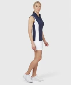 Callaway 2022 Ladies COLOURBLOCK SLEEVELESS POLO PEACOAT -Clubs Shop callaway 2022 ladies colourblock sleeveless polo peacoat p9308 19961 image