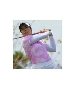 Callaway 2022 Ladies TYE DYE SUN PROTECTI POLO LAVENDER