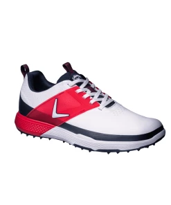 Callaway 2022 Mens NITRO BLAZE Golf Shoes WHITE/NAVY/RED