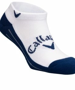 Callaway 2022 Mens OPTI-DRI LOW 2 Socks - White/Navy