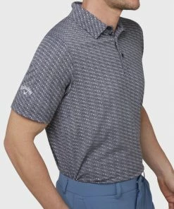 Callaway 2022 TYE DYE FOULARD PRINT POLO CAVIAR -Clubs Shop callaway 2022 tye dye foulard print polo caviar p10790 22889 image