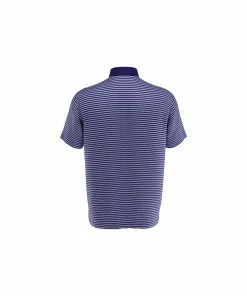 Callaway 3 COLOR PENCIL STRIPE POLO - MEDIEVAL BLUE