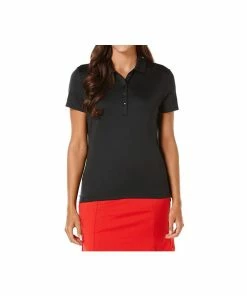 Callaway Golf LADIES CLASSIC CHEV SOLID POLO CAVIAR