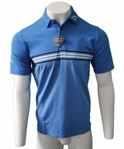 Callaway HEATHERED CHEST STRIPE POLO MAGNETIC HTR