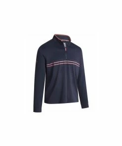 Callaway L/S MIXED MEDIA FLEECE - PEACOAT