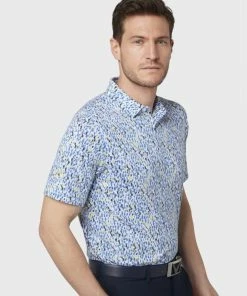 Callaway MICRO ABSTRACT PRINT POLO - BRIGHT WHITE -Clubs Shop callaway micro abstract print polo bright white p11608 24905 image