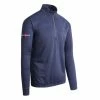 Callaway ODYSSEY WAFFLE 1/4 ZIP FLEECE PEACOAT
