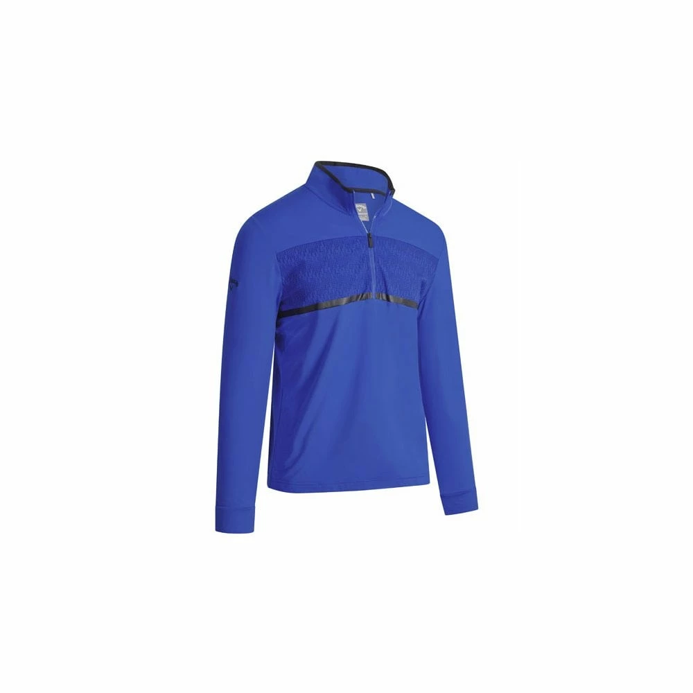 Callaway PIECED PRINT 1/4 ZIP FLEECE - EGYPTIAN BLUE 3 Callaway PIECED PRINT 1/4 ZIP FLEECE - EGYPTIAN BLUE
