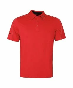Callaway Stitched Block Polo - TRUE RED
