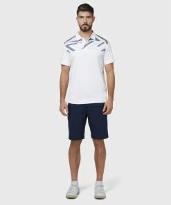 Callaway STREET MURAL TEXTURED PRINT POLO BRIGHT WHITE
