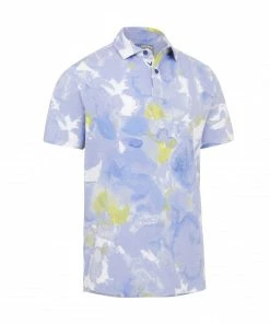 Callaway THERMAL DYE PRINT POLO - MAZARINE BLUE