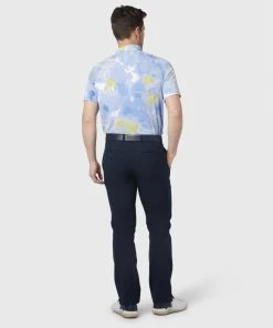 Callaway THERMAL DYE PRINT POLO - MAZARINE BLUE -Clubs Shop callaway thermal dye print polo mazarine blue p11607 24899 image