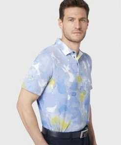 Callaway THERMAL DYE PRINT POLO - MAZARINE BLUE -Clubs Shop callaway thermal dye print polo mazarine blue p11607 24900 image