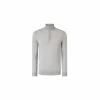 Callaway UK L/S 1/4 ZIP MOCK - GRANITE HEATHER