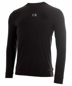 Calvin Klein BASELAYER WITH CK CHEST PRINT - Black