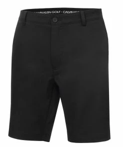 Calvin Klein BULLET REGULAR FIT STRETCH SHORT - BLACK
