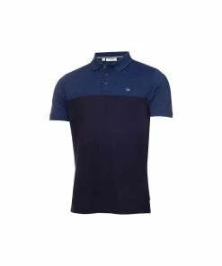 Calvin Klein COLOUR BLOCK POLO SHIRT Cobalt/Navy