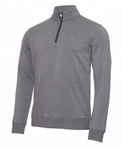 Calvin Klein COLUMBIA HALF ZIP SWEATER Silver Marl